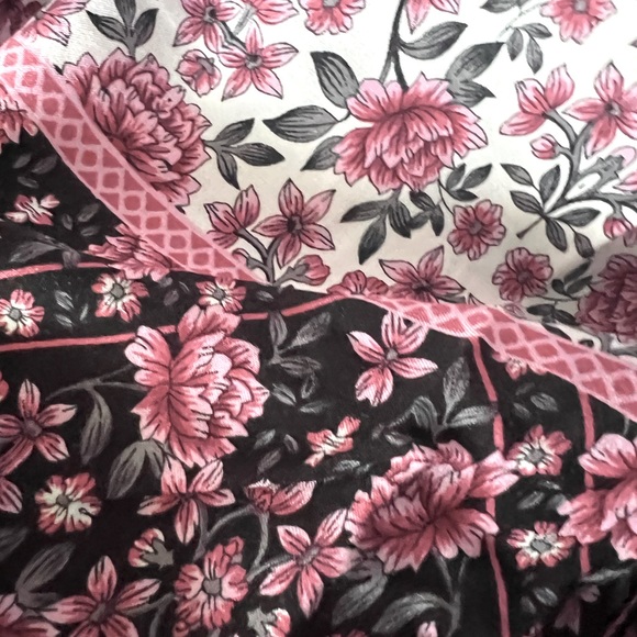 Pull-On Wide Leg Challis Smocked Waist High-Rise Pant - Picture 1 of 2